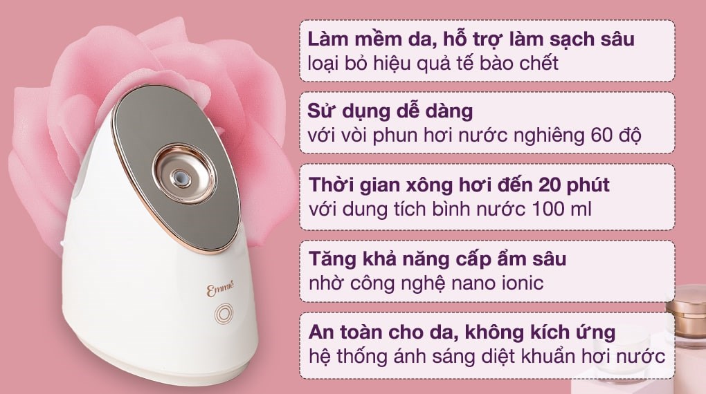 Máy xông hơi mặt Nano Ionic Emmié MC-109