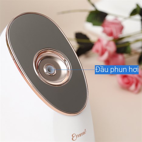 Máy xông hơi mặt Nano Ionic Emmié MC-109 Màu Trắng