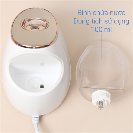 Máy xông hơi mặt Nano Ionic Emmié MC-109 Màu Trắng