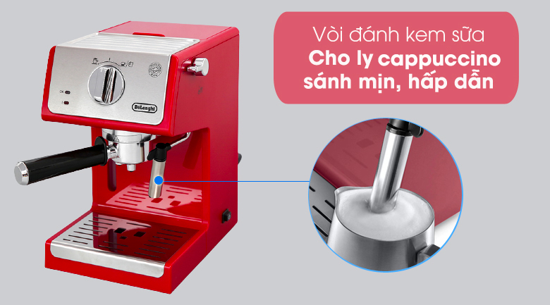 M y Pha C Ph Delonghi ECP33.21.R Ch nh h ng gi t t