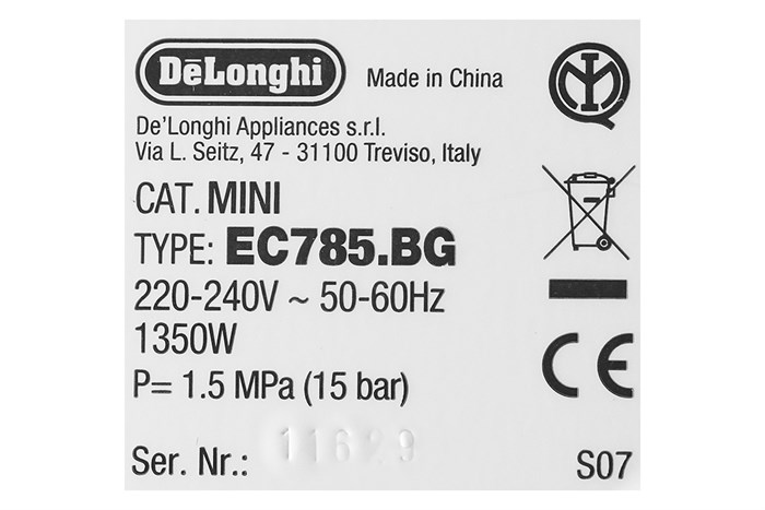 Máy pha cà phê Delonghi EC785.BG Màu Kem