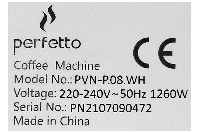 Máy pha cà phê Espresso Perfetto P.08 Trắng Màu Trắng