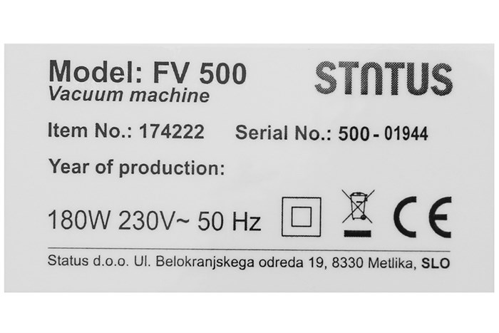 Máy hút chân không Status FV500 Màu Trắng