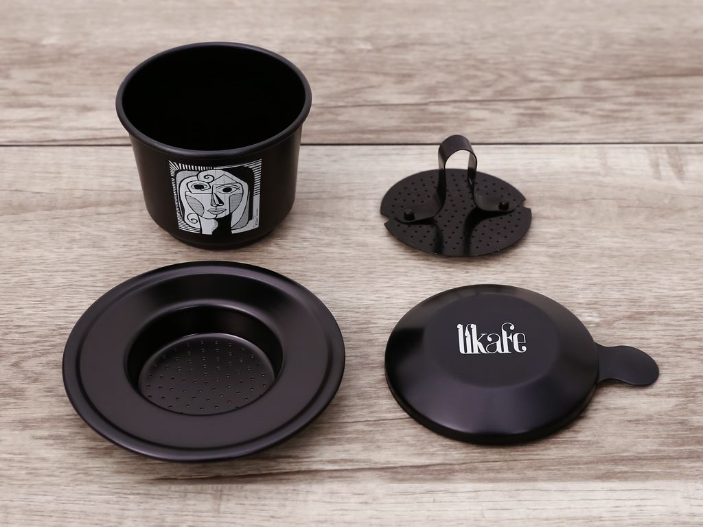 Phin cà phê nhôm Kim Hằng Likafe 7cm đen nâu KHG 8075 5