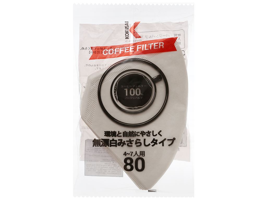 Giấy thấm lọc Moriitalia Coffee Filter 80 tờ - màu trắng 1