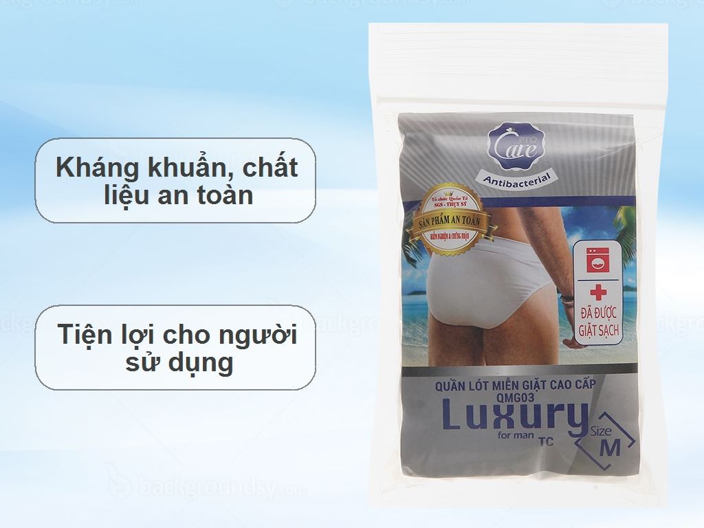 5 cái quần lót miễn giặt cao cấp tc nam Luxury size M 2