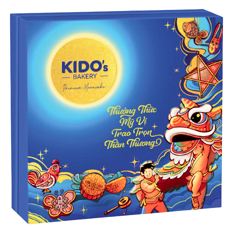 Hộp 4 bánh trung thu Kido's Bakery Mỹ Vị An Khang Xanh (4 cái x 150g) 3