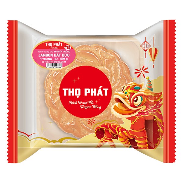 Bánh Trung Thu Thọ Phát Jambon Bát Bửu 1 Trứng 150G