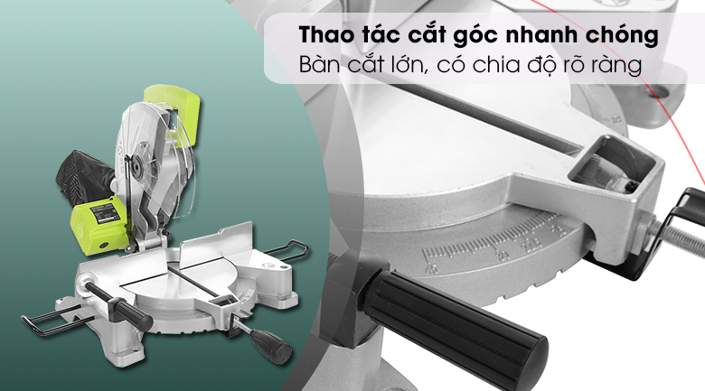 Máy Cắt Nhôm Pigeon G7-255A 1750W - Bàn chia độ Máy Cắt Nhôm Pigeon G7-255A 1750W - Bàn chia độ