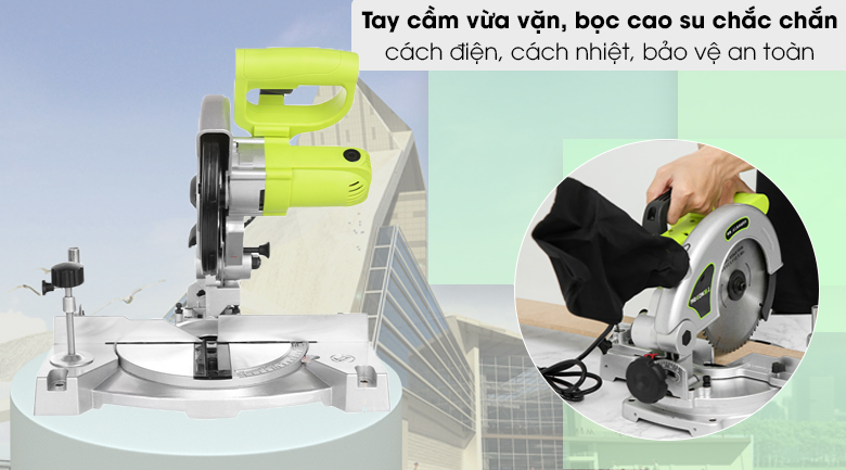 Máy Cắt Nhôm Pigeon G7-190 800W - tay cầm cao su 