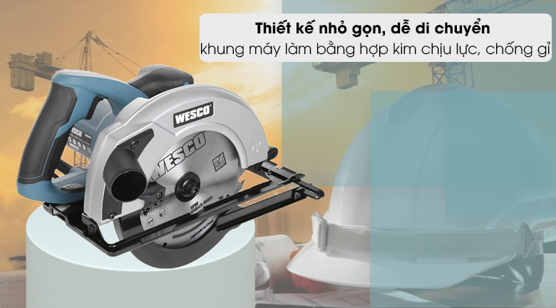 Máy cắt gỗ Wesco Ws3441 1500W - Thiết kế 
