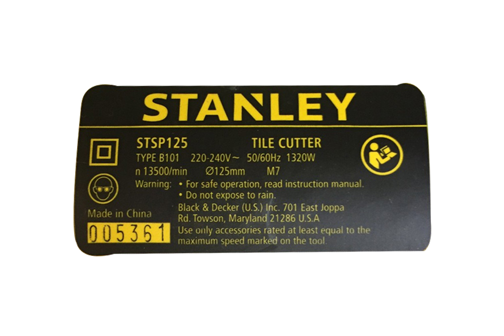 Máy cắt gạch Stanley STSP125-B1 1320W