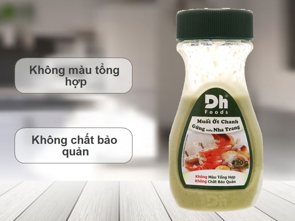 Muối ớt chanh gừng Nha Trang Dh Foods chai 120g 2