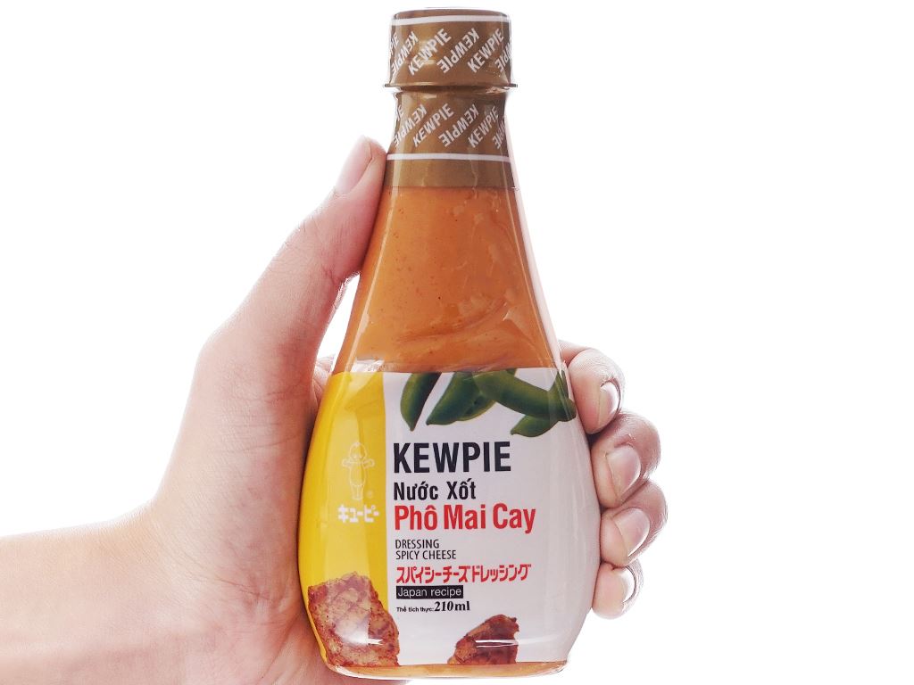 Nước xốt phô mai cay Kewpie chai 210ml 4