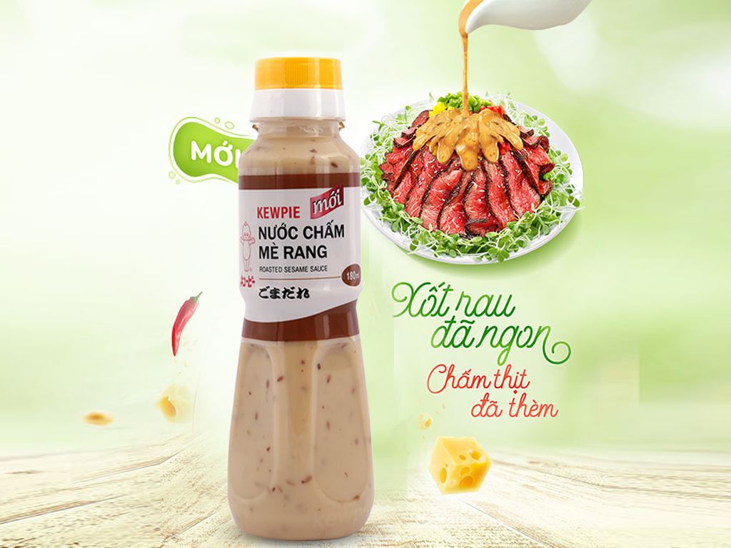 Tại sao nước sốt mè rang Kewpie 180ml được ưa chuộng và có công dụng gì?