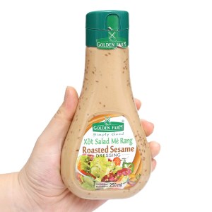 Xốt salad mè rang Golden Farm chai 250ml