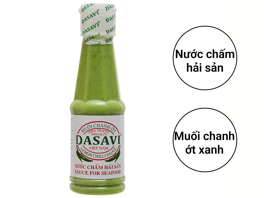Muối chanh ớt xanh Nha Trang Dasavi chai 260g 2