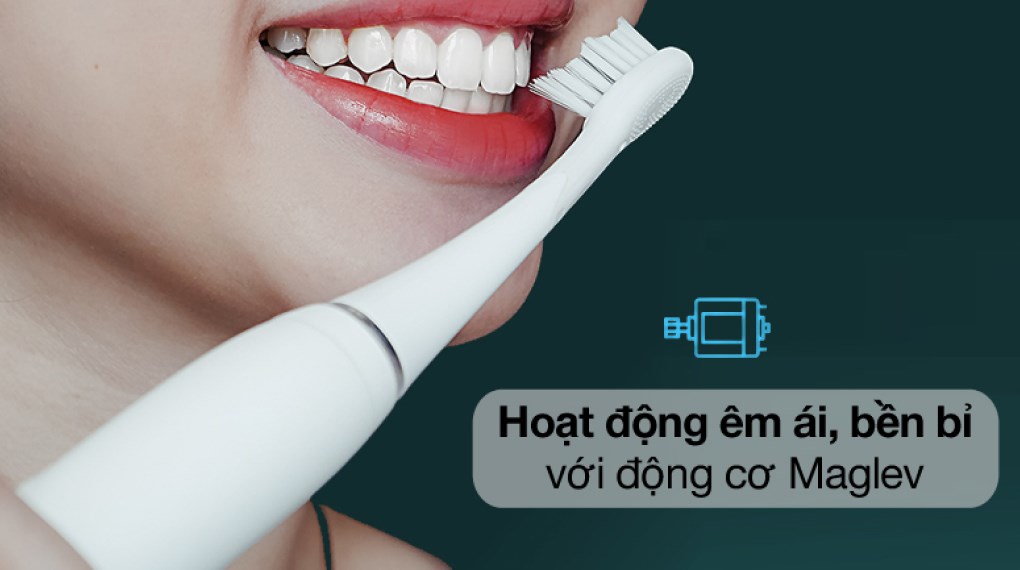 Bàn chải điện Halio Sonic Whitening Pro White (Tặng 1 đầu chải)