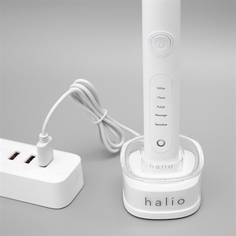 Bàn chải điện Halio Sonic Whitening Pro White (Tặng 1 đầu chải) Màu Trắng
