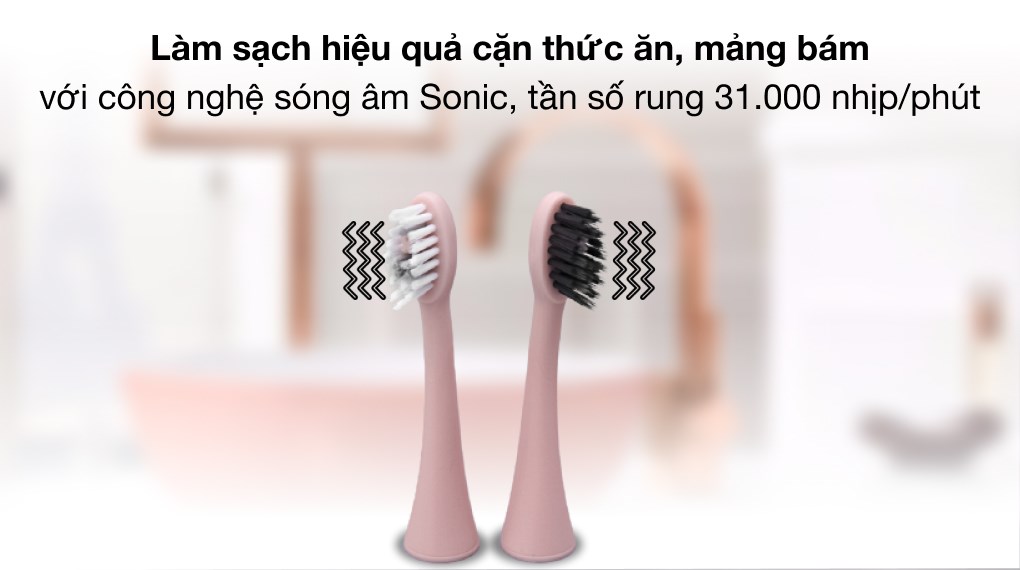 Bàn chải điện Halio Sonic Whitening Pro Rose Gold