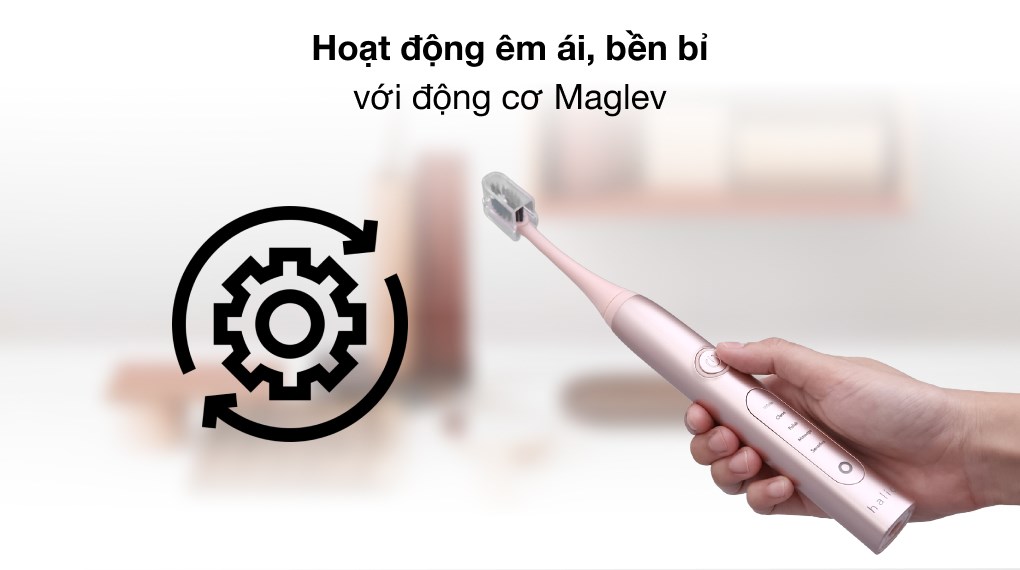 Bàn chải điện Halio Sonic Whitening Pro Rose Gold