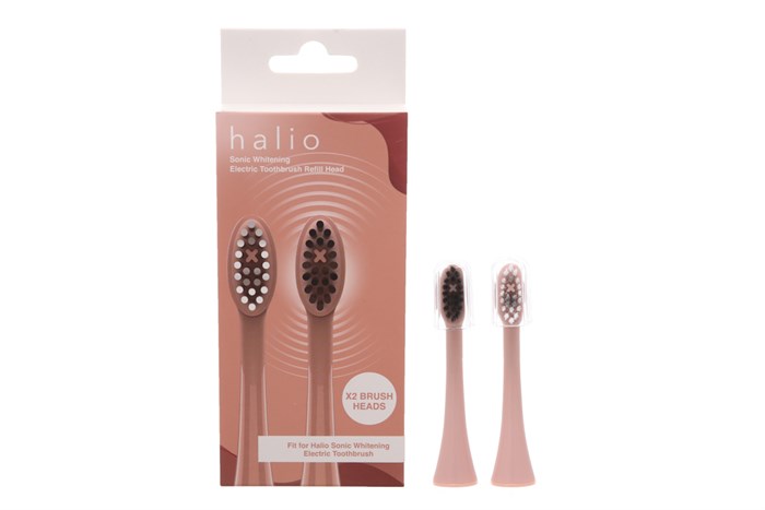Bộ 2 Đầu Bàn Chải Điện Halio Sonic Whitening Electric Toothbrush Rose Gold Màu Hồng