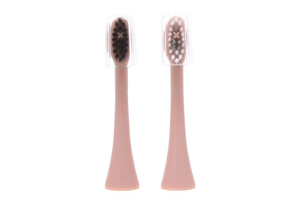Bộ 2 Đầu Bàn Chải Điện Halio Sonic Whitening Electric Toothbrush Rose Gold Màu Hồng