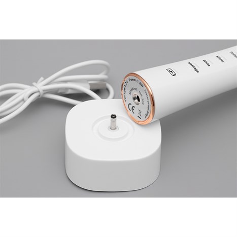 Bàn chải điện Kachi MK-309 trắng (Tặng 3 đầu bàn chải) Màu Trắng