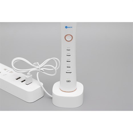 Bàn chải điện Kachi MK-309 trắng (Tặng 3 đầu bàn chải) Màu Trắng