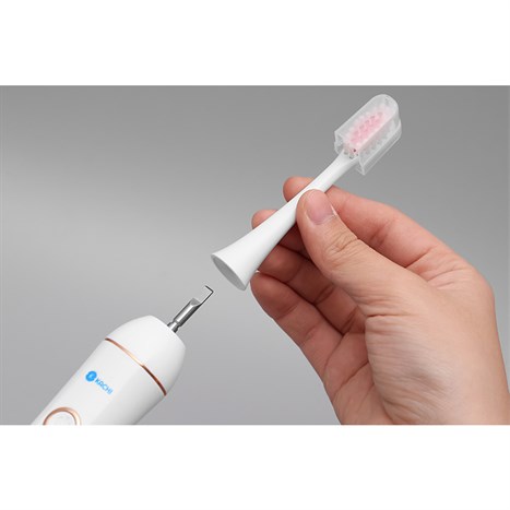 Bàn chải điện Kachi MK-309 trắng (Tặng 3 đầu bàn chải) Màu Trắng