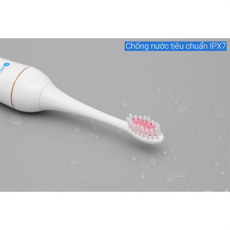 Bàn chải điện Kachi MK-309 trắng (Tặng 3 đầu bàn chải) Màu Trắng