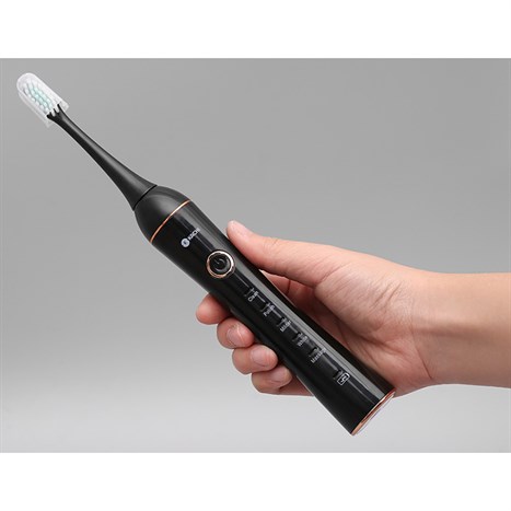 Bàn chải điện Kachi MK-309 đen (Tặng 3 đầu bàn chải) Màu Đen