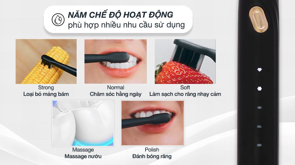 Bàn chải điện Lock&Lock ENR321BLK