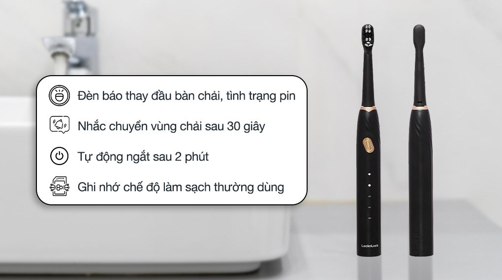 Bàn chải điện Lock&Lock ENR321BLK