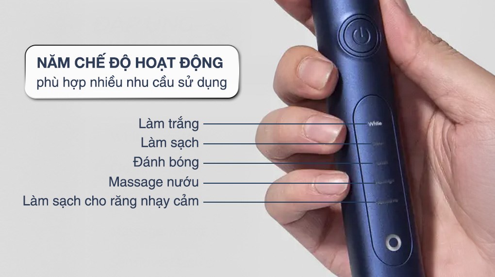 Bàn chải điện Halio Sonic Whitening Pro Midnight Blue