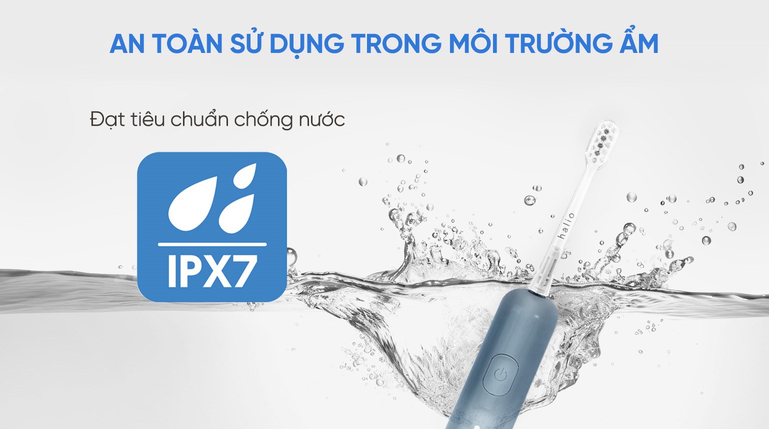 Bàn chải điện Halio Wave Sonic Smoky Sky