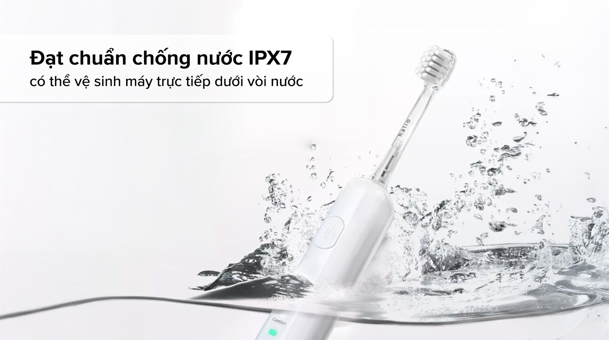 Bàn chải điện Halio Wave Sonic Cloud White