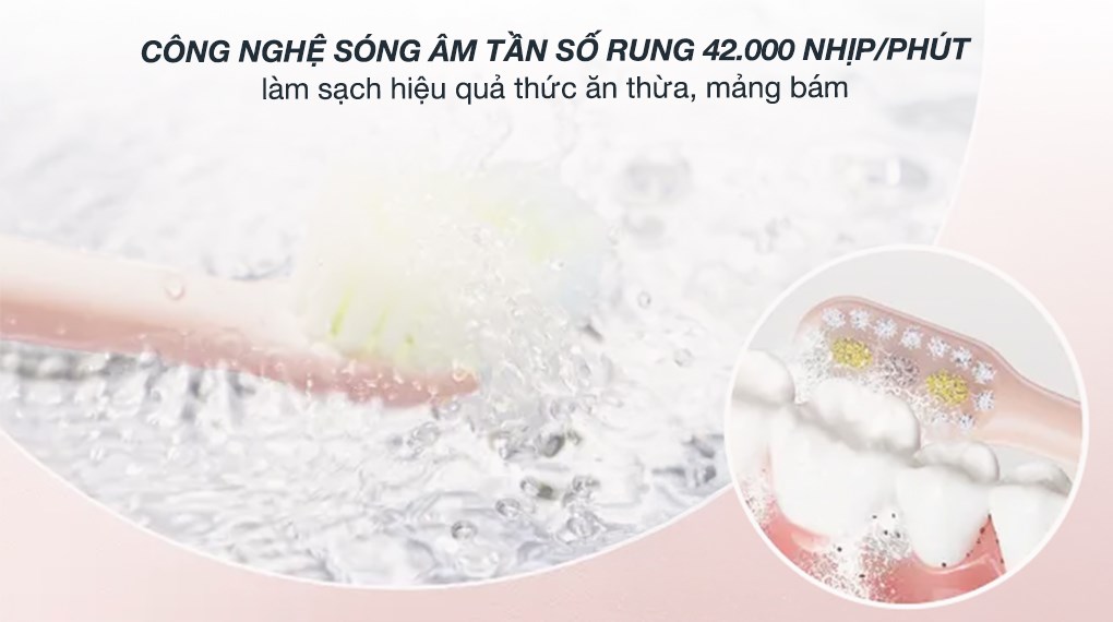 Bàn chải điện Halio Sonic SmartClean Electric Toothbrush Coral