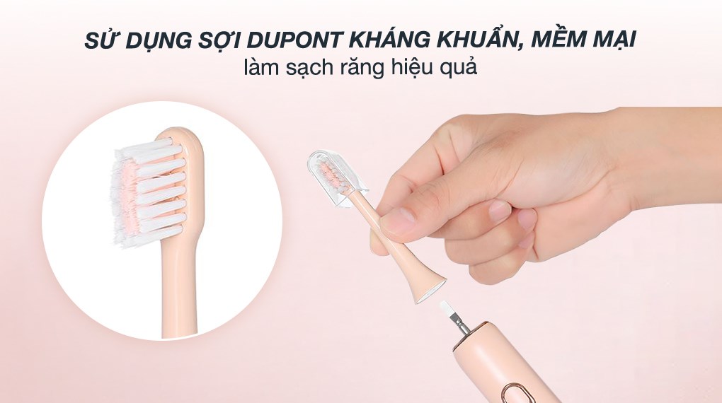 Bàn chải điện Halio Sonic SmartClean Electric Toothbrush Coral