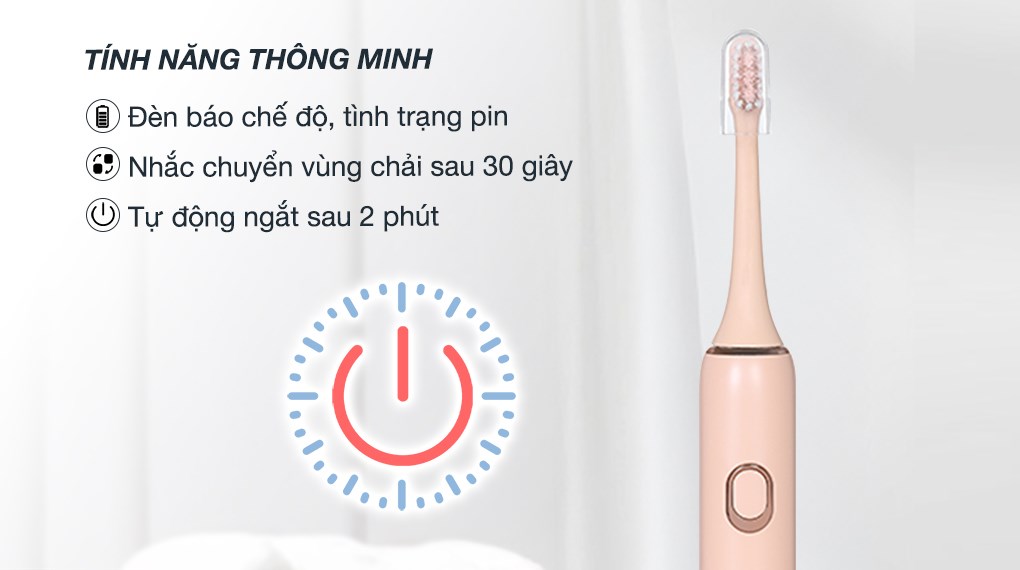 Bàn chải điện Halio Sonic SmartClean Electric Toothbrush Coral