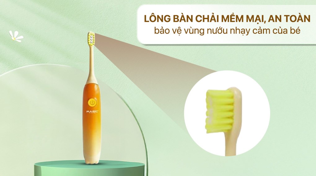 Bàn chải điện trẻ em Magic Kid-02 - Cam
