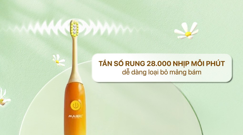 Bàn chải điện trẻ em Magic Kid-02 - Cam