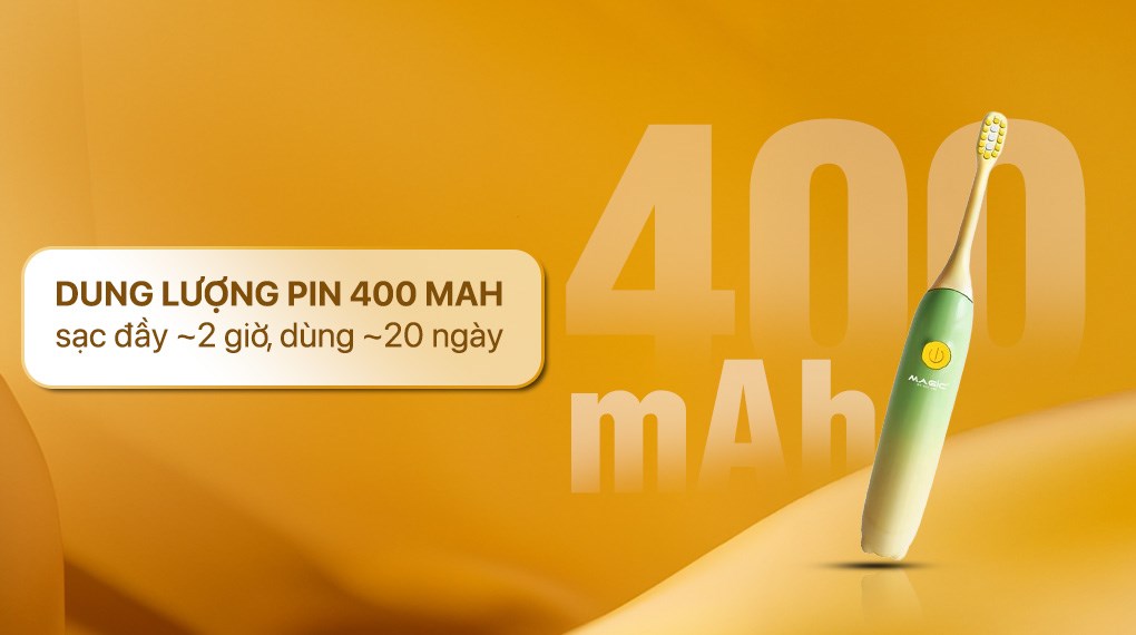 Bàn chải điện trẻ em Magic Kid-02 - Xanh