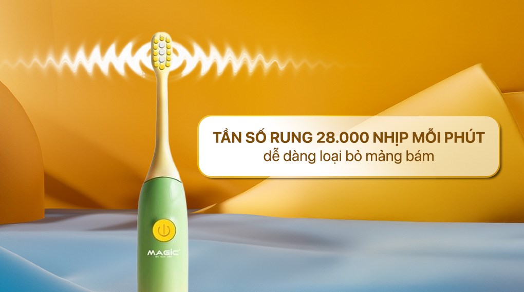 Bàn chải điện trẻ em Magic Kid-02 - Xanh