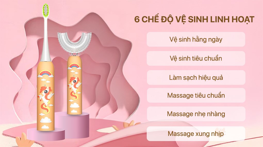 Bàn chải điện trẻ em Magic Kid-03 - Vàng