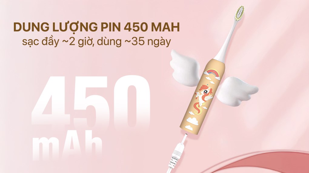 Bàn chải điện trẻ em Magic Kid-03 - Vàng