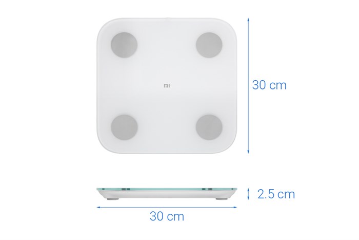 Cân thông minh Xiaomi Mi Body Composition Scale 2 (NUN4048GL) Màu Trắng
