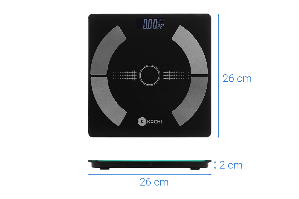 Cân sức khoẻ Kachi MK-223 Màu Đen