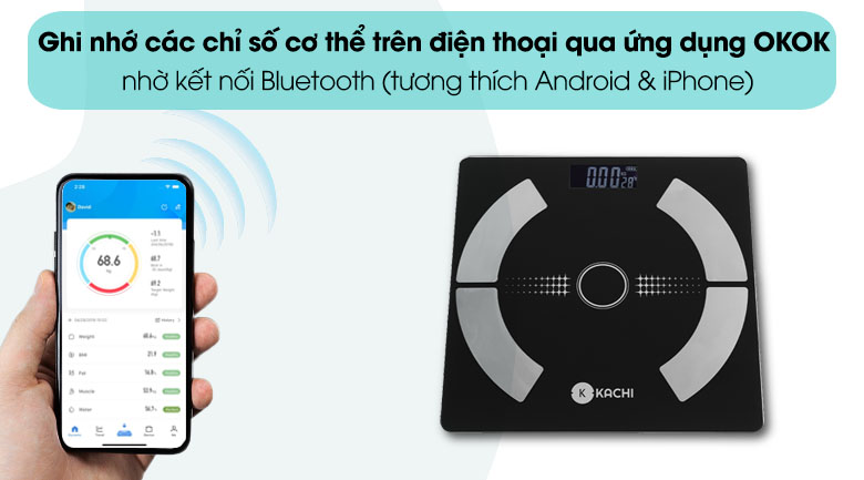 Dễ dàng theo dõi sức khỏe với công nghệ Bluetooth qua ứng dụng OKOK