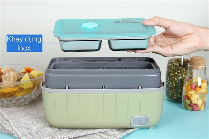 Hộp cơm điện Unie UV B1 Màu Xanh lá